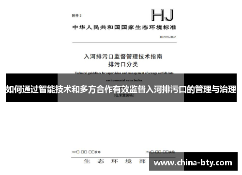 如何通过智能技术和多方合作有效监督入河排污口的管理与治理