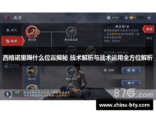 西格诺里踢什么位置揭秘 技术解析与战术运用全方位解析